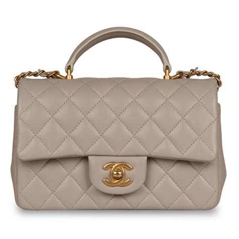 chanel classic flap mini or small|chanel mini flap bag with top handle.